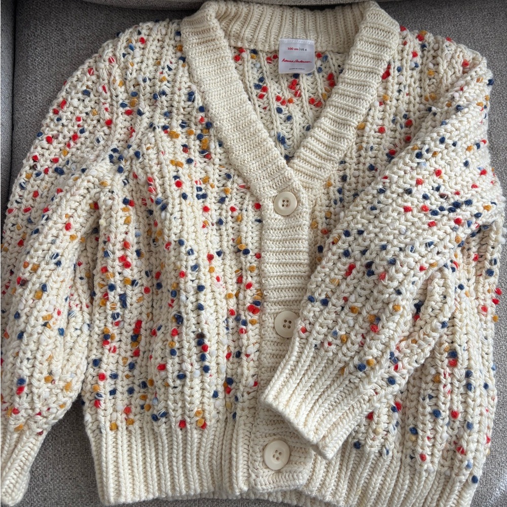 Girls size 4 Hanna Andersson cardigan